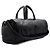 Saint Laurent Borsa da viaggio duffle in pelle di agnello nera da uomo Nero - vista 3