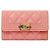 Chanel Tarjetero Boy en piel Caviar rosa