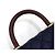 Chanel Pequena bolsa de aba Navy Caviar Coco Handle em lagarto com alça de mão e alça de ombro com corrente dourada Azul - vista 11