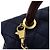 Chanel Pequena bolsa de aba Navy Caviar Coco Handle em lagarto com alça de mão e alça de ombro com corrente dourada Azul - vista 13