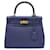 Hermès Togo Kelly Blu - vista 5