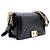 Chanel Borsa a tracolla Boy Medium in pelle caviar nera lucida con finiture champagne gold Nero - vista 3