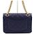 2.55 Chanel Mini Borsa a Spalla Caviar Navy con Catena Dorata Blu - vista 4