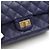 2.55 Chanel Mini Borsa a Spalla Caviar Navy con Catena Dorata Blu - vista 8