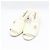 Chanel Mule con tacco di perle e logo CC in agnello vernice bianco - vista 3