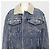 Céline Chaqueta trucker de denim con flecos de shearling - vista 2
