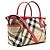 Burberry Zwei-Wege-Canvas-Tasche Rot - Ansicht 4