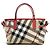 Burberry Zwei-Wege-Canvas-Tasche Rot - Ansicht 5