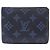 Louis Vuitton Portefeuille Bi-fold Multiple Wallet Monogram Shadow Navy Blue