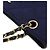 Chanel Borsa a tracolla trapuntata in tessuto blu navy con catena CC - vista 10