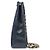 Chanel Borsa a tracolla trapuntata in tessuto blu navy con catena CC - vista 2