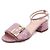 Fendi Sandali in pelle rosa con logo FF dorato - vista 2