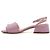 Fendi Sandali in pelle rosa con logo FF dorato - vista 4