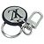 Louis Vuitton LV Cut Circle Bag Charm Schlüsselanhänger Silver Black Schwarz - Ansicht 6