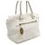 Fendi Bolsa Tote e Bolsa de Ombro em Couro Branco com Alça Trançada Selleria - vista 3