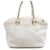 Fendi Bolsa Tote e Bolsa de Ombro em Couro Branco com Alça Trançada Selleria - vista 4