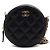 Chanel Mini borsa a tracolla rotonda in caviar classico con catena COCO Nero - vista 2