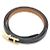 Hermès Pulsera de doble vuelta en cuero negro para mujer - vista 2