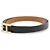 Hermès Pulsera de doble vuelta en cuero negro para mujer - vista 4