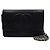 Chanel Portafoglio con catena Timeless in Caviar nero