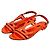 Louis Vuitton Sandali in vernice Arancione