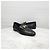 Hermès Mocassino nero con dettagli argentati - vista 3