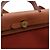 Hermès Tote e bolsa de ombro em couro laranja com ferragens - vista 12