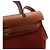 Hermès Tote e bolsa de ombro em couro laranja com ferragens - vista 13