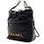 Chanel Mini sac à bandoulière et sac crossbody en métal doré Noir - vue 3