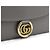 Gucci Borsa a tracolla e borsa a spalla GG Ring Flap in pelle grigia - vista 4