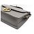 Gucci Borsa a tracolla e borsa a spalla GG Ring Flap in pelle grigia - vista 8