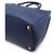 Prada Borsa Tote Navy Leather Saffiano Lux Double Zipper - vista 7
