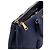 Prada Borsa Tote Navy Leather Saffiano Lux Double Zipper - vista 9