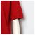 Hermès Camiseta de algodón roja de manga corta para mujer con cuello de botones, algodón rojo - vista 3