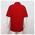Hermès Camiseta de algodón roja de manga corta para mujer con cuello de botones, algodón rojo - vista 4