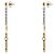 Louis Vuitton Boucles d'oreilles Logo Mania Gold - vue 2