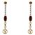Louis Vuitton Boucles d'oreilles Logo Mania Gold - vue 3