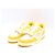 Louis Vuitton Zapatillas Monogram Denim Yellow Velcro Strap Trainer Blanco - vista 3