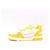 Louis Vuitton Zapatillas Monogram Denim Yellow Velcro Strap Trainer Blanco - vista 4