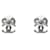 Chanel Orecchini Cubic Ribbon CC Argento - vista 3
