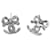Chanel Orecchini Cubic Ribbon CC Argento - vista 4
