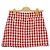 Miu Miu Gonna in tweed a quadri Rosso