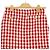 Miu Miu Gonna in tweed a quadri Rosso - vista 2