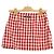 Miu Miu Gonna in tweed a quadri Rosso - vista 4