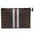 Burberry Pochette e clutch in tela monogrammata a righe Nero - vista 4