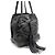 Prada Borsa a tracolla a secchiello in pelle nera con cristalli e coulisse Nero - vista 3