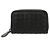 Bottega Veneta Tarjetero con cremallera Intrecciato Negro