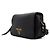 Prada Borsa a tracolla in pelle nera con patta e logo dorato Nero - vista 2