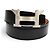 Hermès Hermes Constance Pegasus Reversible Belt Black Orange