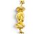 Collana a catena lunga Chanel Vintage GP Coco Mark D'oro - vista 5